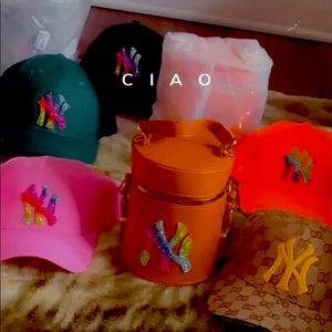 NY Bucket purse and hat sets